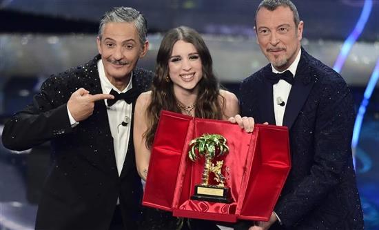 Saturday, February 10: Boom for the final night of 74° Festival di Sanremo with 14.3m viewers and 74.1% of share. Winner: Angelina Mango